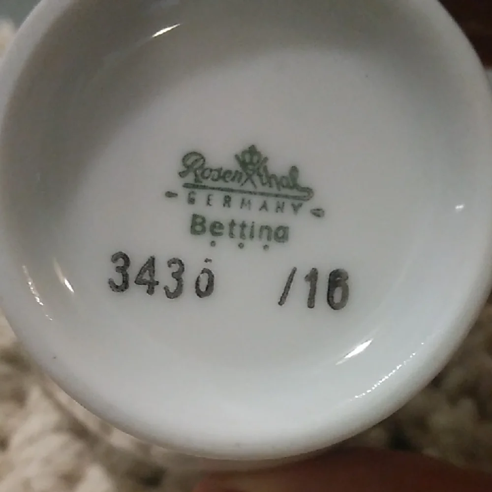 Vintage Rosenthal Bettina Gravy Boat 3436 29 & Creamer 3436 /16